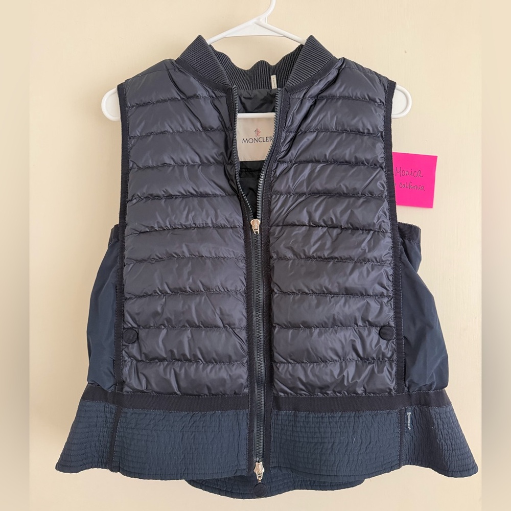 Moncler Navy Quilted Down Vest